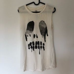 Urban outfitters skull muscle tank, medium.